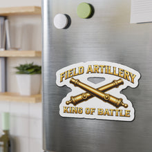 Load image into Gallery viewer, Die-Cut Magnet - Field Artillery - King of Battle - 3D - Enhanced
