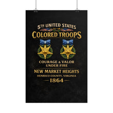 Load image into Gallery viewer, Rolled Posters - 5th USCT at New Market Heights - Shirt - Back
