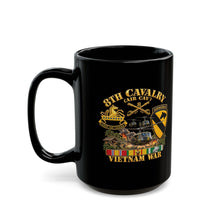 Load image into Gallery viewer, Black Mug (15oz) - Army - 8th Cavalry (Air Cav) - 1st Cav Division w VN SVC - 3D - Enhanced
