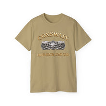 Load image into Gallery viewer, Unisex Ultra Cotton Tee - USCG - Coxswain w txt - Gold - 3D - Enhanced
