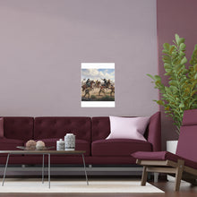 Load image into Gallery viewer, Indoor and Outdoor Silk Posters - 9th Cavalry Regiment fighting Native Americans during the Indian Wars
