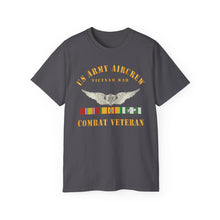 Load image into Gallery viewer, Unisex Ultra Cotton Tee - Army - US Army AirCrew - Air Crew Badge - Vietnam - Combat Veteran VN SVC X 300
