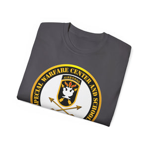 Unisex Ultra Cotton Tee - SOF - JFK Special Warfare Center - School SSI - Veteran