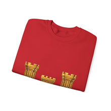 Load image into Gallery viewer, Crewneck Sweatshirt - Amy Corps of Engineers Branch Insignia - 3D -  Enhanced
