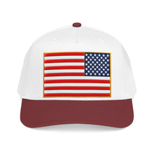 Load image into Gallery viewer, Mid Profile Baseball Cap - Flag - United States - 3D - Enhanced
