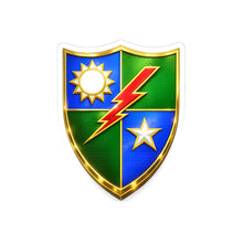 Load image into Gallery viewer, Kiss-Cut Stickers - Army - DUI - 75th Ranger Regiment wo txt - 3D - Enhanced
