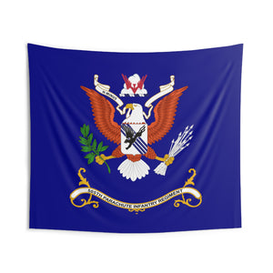 Indoor Wall Tapestries - 505th Parachute Infantry Regiment - H-MINUS - Regimental Colors Tapestry