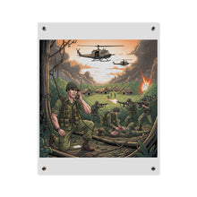 Load image into Gallery viewer, Acrylic Wall Art Panel - Vietnam Patrol Fire Fight Requesting Medevac
