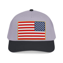 Load image into Gallery viewer, Mid Profile Baseball Cap - Flag - United States - 3D - Enhanced
