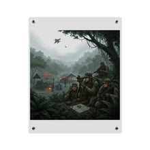 Load image into Gallery viewer, Acrylic Wall Art Panel - SOF Team Hitting a Jungle Drug Lab
