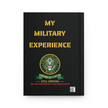 Load image into Gallery viewer, Hardcover Journal Matte - Your Military Experience Journal with Service Ribbons
