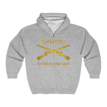 Load image into Gallery viewer, Unisex Heavy Blend™ Full Zip Hooded Sweatshirt - Infantry - Branch - US Army X 300
