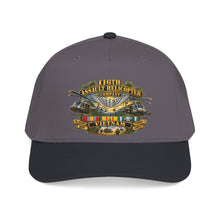 Load image into Gallery viewer, Mid Profile Baseball Cap - Army - 116th Assault Helicopter Co w  Aviator Badge w VN SVC - HORNETS - 3D - Enhanced
