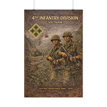 Load image into Gallery viewer, Rolled Posters - 4th Infantry Division in Vietnam 1966-1970
