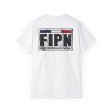 Load image into Gallery viewer, Unisex Ultra Cotton Tee - Distressed FIPN police emblem
