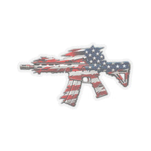 Load image into Gallery viewer, Kiss-Cut Stickers - 3D American Flag Rifle
