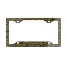 Load image into Gallery viewer, Metal License Plate Frame - US Marine Corps Camouflage
