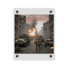 Load image into Gallery viewer, Acrylic Wall Art Panel - M3A1 - 9th Armor Division Attack - WWII
