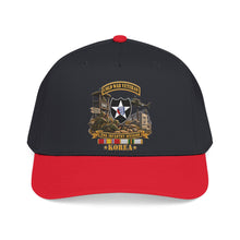 Load image into Gallery viewer, Mid Profile Baseball Cap - Army - 2nd Infantry Division w Br - Ribbon COLD WAR Vet Tab - Korea - 3D - Enhanced
