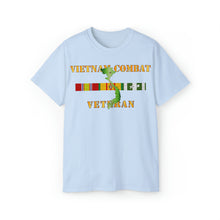 Load image into Gallery viewer, Unisex Ultra Cotton Tee - Army - Vietnam Combat Veteran w VN SVC
