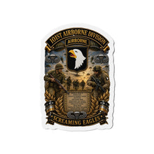 Load image into Gallery viewer, Die-Cut Magnet - Army - 101st Airborne Division - Screaming Eagles - Collage - 3D - Enhanced
