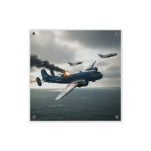 Load image into Gallery viewer, Acrylic Wall Art Panel - April 8, 1950, Baltic Sea - Latvia Soviet fighters shot down a U.S. Navy PB4Y-2 - Liberator - Cold War
