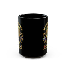 Load image into Gallery viewer, Black Mug  (15oz) - Army - 18th MP Brigade - V Corps-  COLD SVC - 3d Enhanced X 300
