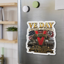 Load image into Gallery viewer, Die-Cut Magnet - Army - VE Day - Victory in Europe Day - End of WWII - 3D - Enhanced

