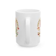 Load image into Gallery viewer, White Mug 15oz - Vietnam Veteran - 1st Signal Brigade - Combat Communicator &quot;First to Communicate&quot; with Vietnam Service Ribbons - Spec
