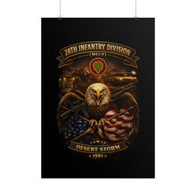 Load image into Gallery viewer, Rolled Posters - 24th Infantry Division - Desert Storm
