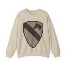 Load image into Gallery viewer, Crewneck Sweatshirt  - SSI - 1st Cavalry Division - Subdued Desert X 300
