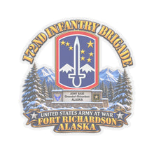 Load image into Gallery viewer, Kiss-Cut Sticker - 172nd Infantry Brigade - Ft Richardson, Alaska - 3D - Enhanced
