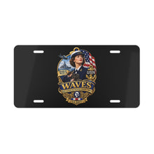 Load image into Gallery viewer, License Plate - WAVES - Women Accepted for Volunteer Emergency Service WWII - 3D - Enhanced
