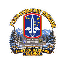 Load image into Gallery viewer, Kiss-Cut Sticker - 172nd Infantry Brigade - Ft Richardson, Alaska - 3D - Enhanced
