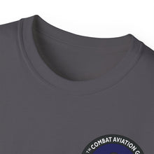 Load image into Gallery viewer, Unisex Ultra Cotton Tee - Vietnam Combat Aviation Vet w Air Crew Badges - 12th Combat Aviation Group - Black Jack No2 - Sgt Howard Meyers - 1968-1969 SVC X 300
