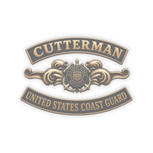 Load image into Gallery viewer, Kiss-Cut Stickers - USCG - Cutterman - Auxiliary w txt - 3D - Enhanced
