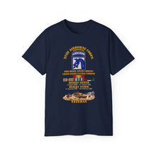 Load image into Gallery viewer, Unisex Ultra Cotton Tee - XVIII Airborne Corps Desert Storm Ribbons - with Scene - 3D - Transparent
