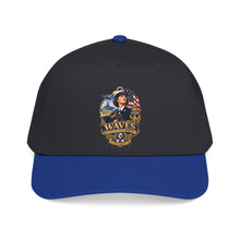 Load image into Gallery viewer, Mid Profile Baseball Cap - WAVES - Women Accepted for Volunteer Emergency Service WWII - 3D - Enhanced

