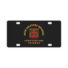 Load image into Gallery viewer, Army - SSI - 90th Infantry Division - Tough 'Ombres - US Army Veteran X 300 Classic License Plate
