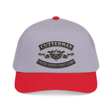 Load image into Gallery viewer, Mid Profile Baseball Cap - USCG - Cutterman - Enlisted w txt - 3D - Enhanced
