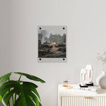 Load image into Gallery viewer, Acrylic Wall Art Panel - US Tank Destroyer - M10 Wolverine Battles a German Panzer Tank
