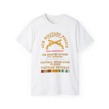 Load image into Gallery viewer, Unisex Ultra Cotton Tee - Army - 4th Military Police Co, - Iron Guardians - 4th Infantry Div - Vietnam Veteran w VN Service X 300
