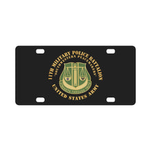 Load image into Gallery viewer, Army - 11th Military Police Battalion X 300 Classic License Plate
