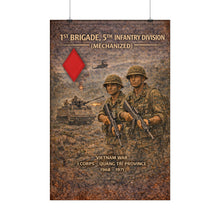 Load image into Gallery viewer, Rolled Posters - 5th Infantry Division - Vietnam War 1st Brigade in Quang Tri
