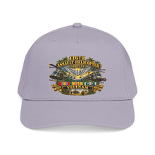 Load image into Gallery viewer, Mid Profile Baseball Cap - Army - 116th Assault Helicopter Co w  Aviator Badge w VN SVC - HORNETS - 3D - Enhanced
