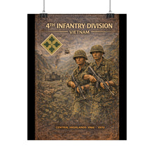 Load image into Gallery viewer, Rolled Posters - 4th Infantry Division in Vietnam 1966-1970
