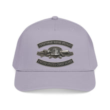 Load image into Gallery viewer, Mid Profile Baseball Cap - USCG - Expeditionary Warfare Specialist w txt - 3D - Enhanced
