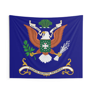 Indoor Wall Tapestries - 4th Infantry Regiment - DON'T TREAD on ME - Regimental Colors Tapestry