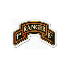 Load image into Gallery viewer, Die-Cut Magnet - Army - 1st Ranger Battalion - Ranger Scroll - 3D - Enhanced

