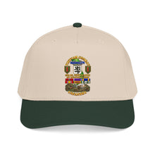 Load image into Gallery viewer, Mid Profile Baseball Cap - Vietnam Combat Veteran - 2nd Bn, 28th Inf 1st Inf Div - VN SVC w bronze star w OLC - 4 Stars w Battle Scene - 3D - Transparent

